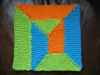 knitting-and Shortrow Spiral Blanket